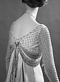 Evening dress, House of Worth (French, 1858–1956), silk, rhinestones, French